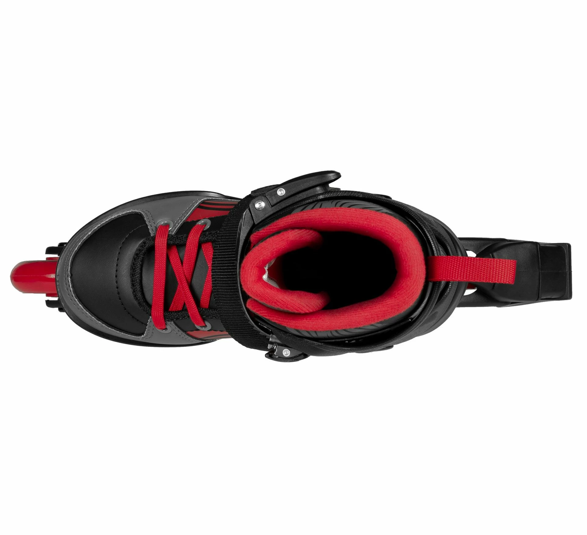 Playlife Dark Breeze Inline Skates Für Kinder (verstellbar) Schwarz - Rot - Grau 6 Playlife Dark Breeze Inline Skates Für Kinder (verstellbar) Schwarz - Rot - Grau – Bild 4