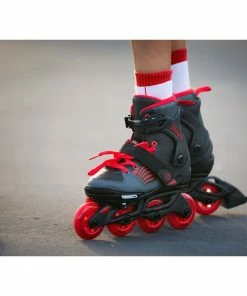 Playlife Dark Breeze Inline Skates Für Kinder (verstellbar) Schwarz - Rot - Grau 12 Playlife Dark Breeze Inline Skates Für Kinder (verstellbar) Schwarz - Rot - Grau -Adidas-Shop Playlife Dark Breeze Inline Skates Junior verstelbaar 5 2