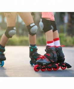 Playlife Dark Breeze Inline Skates Für Kinder (verstellbar) Schwarz - Rot - Grau 13 Playlife Dark Breeze Inline Skates Für Kinder (verstellbar) Schwarz - Rot - Grau -Adidas-Shop Playlife Dark Breeze Inline Skates Junior verstelbaar 6 2