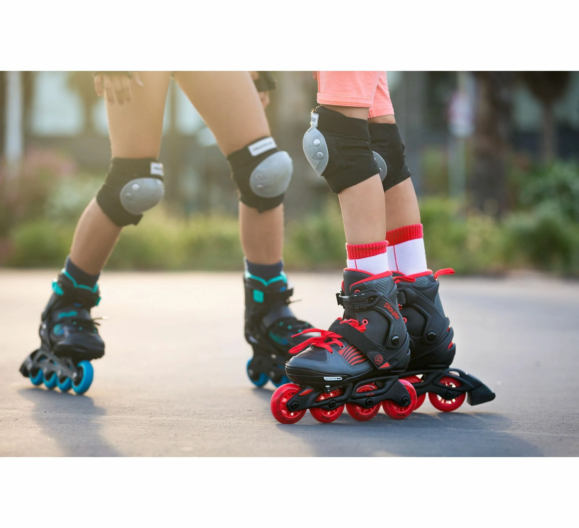 Playlife Dark Breeze Inline Skates Für Kinder (verstellbar) Schwarz - Rot - Grau 8 Playlife Dark Breeze Inline Skates Für Kinder (verstellbar) Schwarz - Rot - Grau – Bild 6