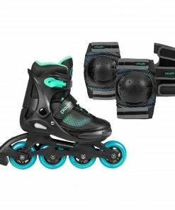 Playlife Joker Yellow Glow Skate Combo Kinder (verstellbar) Schwarz - Blau