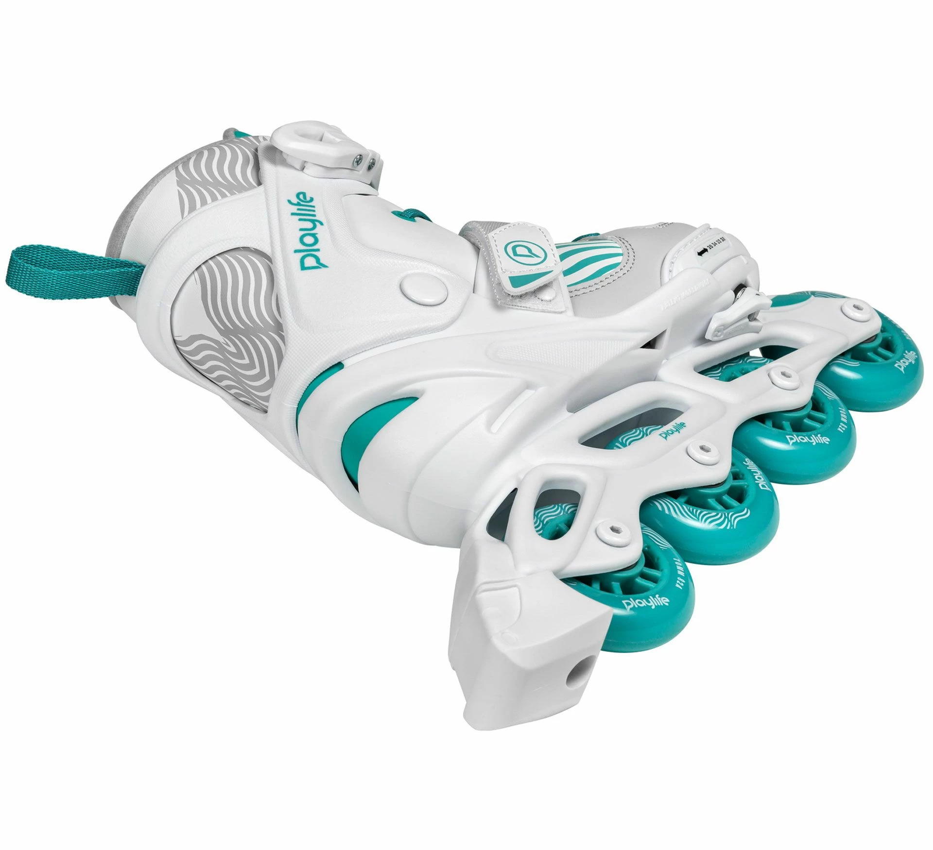Playlife Light Breeze Inline Skates Für Kinder (verstellbar) Weiß - Grün - Grau 5 Playlife Light Breeze Inline Skates Für Kinder (verstellbar) Weiß - Grün - Grau – Bild 3