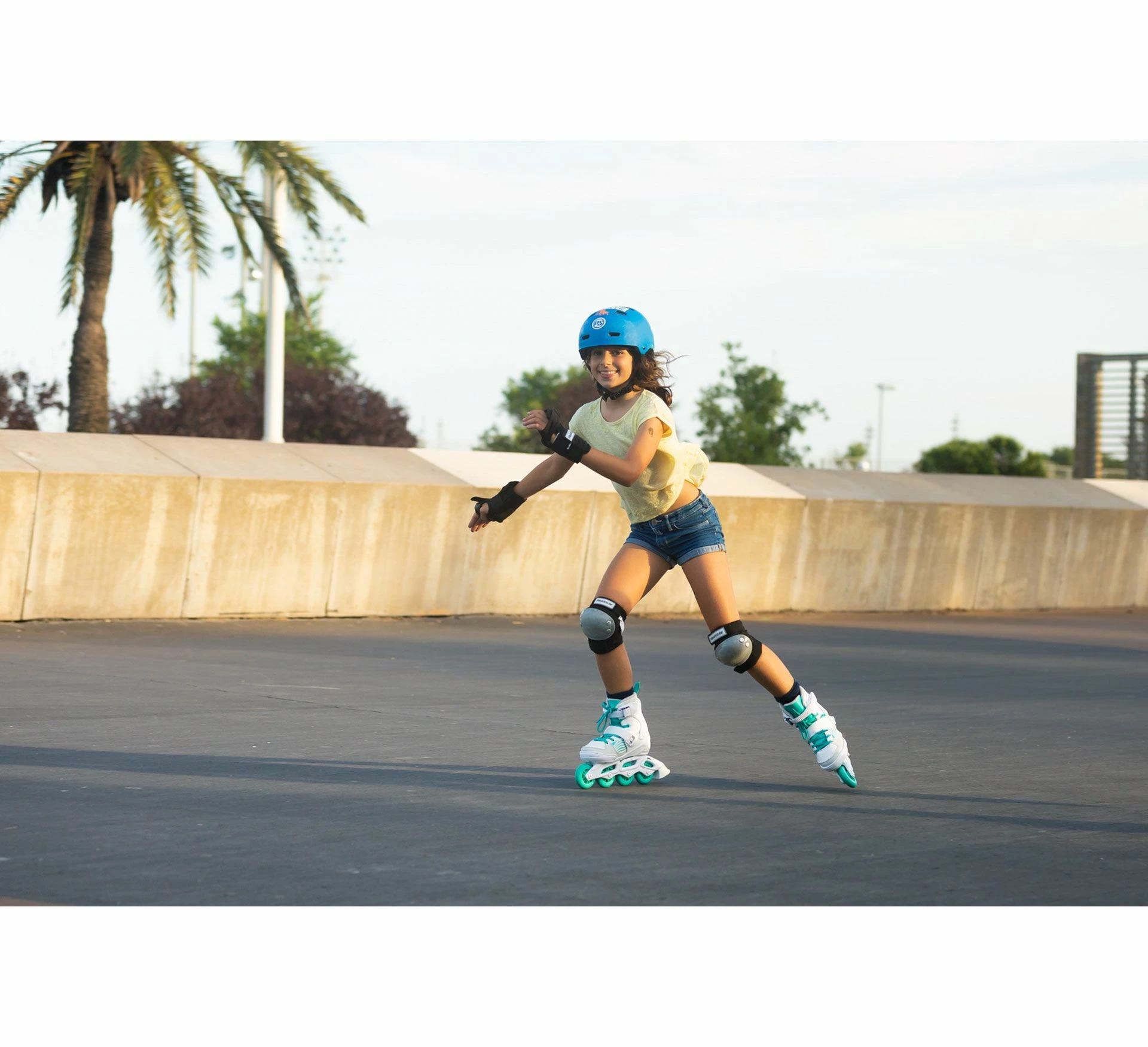 Playlife Light Breeze Inline Skates Für Kinder (verstellbar) Weiß - Grün - Grau 7 Playlife Light Breeze Inline Skates Für Kinder (verstellbar) Weiß - Grün - Grau – Bild 5