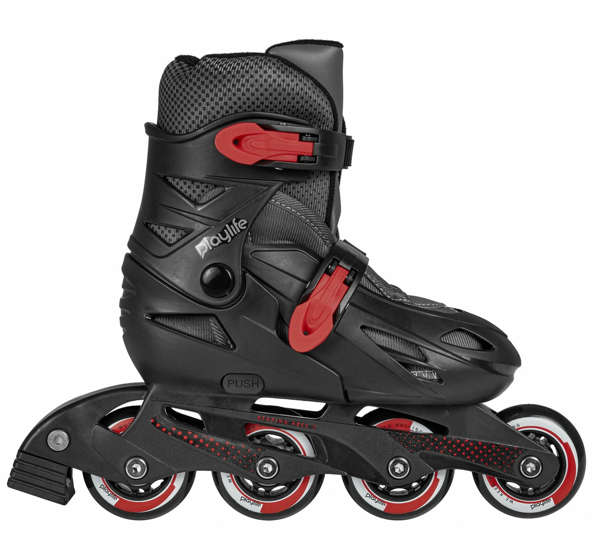 Playlife Riddler Skates (verstellbar) Schwarz - Dunkelgrau - Rot 3 Playlife Riddler Skates (verstellbar) Schwarz - Dunkelgrau - Rot