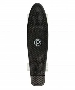 Playlife Vinyl 22" Cruiser Skateboard Schwarz - Weiß
