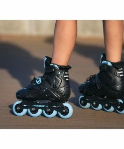 Powerslide Khaan Ltd Skates Kinder (verstellbar) Schwarz - Hellblau -Adidas-Shop Powerslide Khaan Ltd Skates Junior verstelbaar 6 2