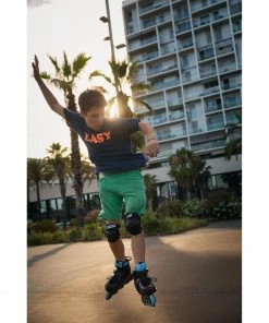 Powerslide Khaan Ltd Skates Kinder (verstellbar) Schwarz - Hellblau -Adidas-Shop Powerslide Khaan Ltd Skates Junior verstelbaar 7 2