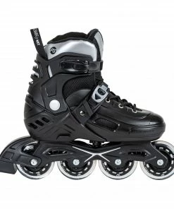 Powerslide Khaan NXT Skates Kinder (verstellbar) Schwarz - Silber