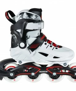 Powerslide Phuzion Kids Inline Skates Für Kinder (verstellbar) Weiß - Schwarz - Rot