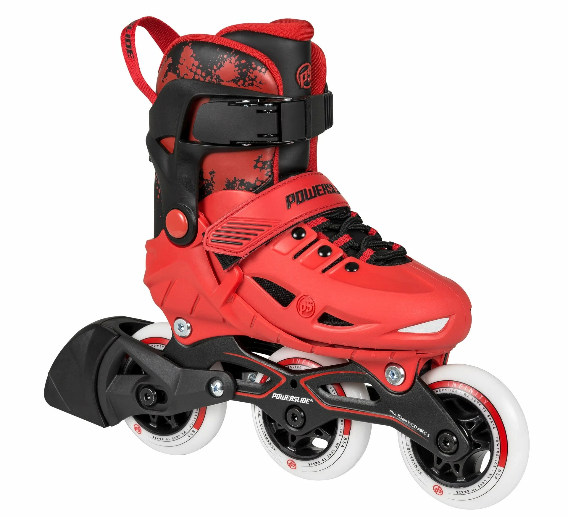 Powerslide Phuzion Skates Kinder Rot - Schwarz 4 Powerslide Phuzion Skates Kinder Rot - Schwarz – Bild 2