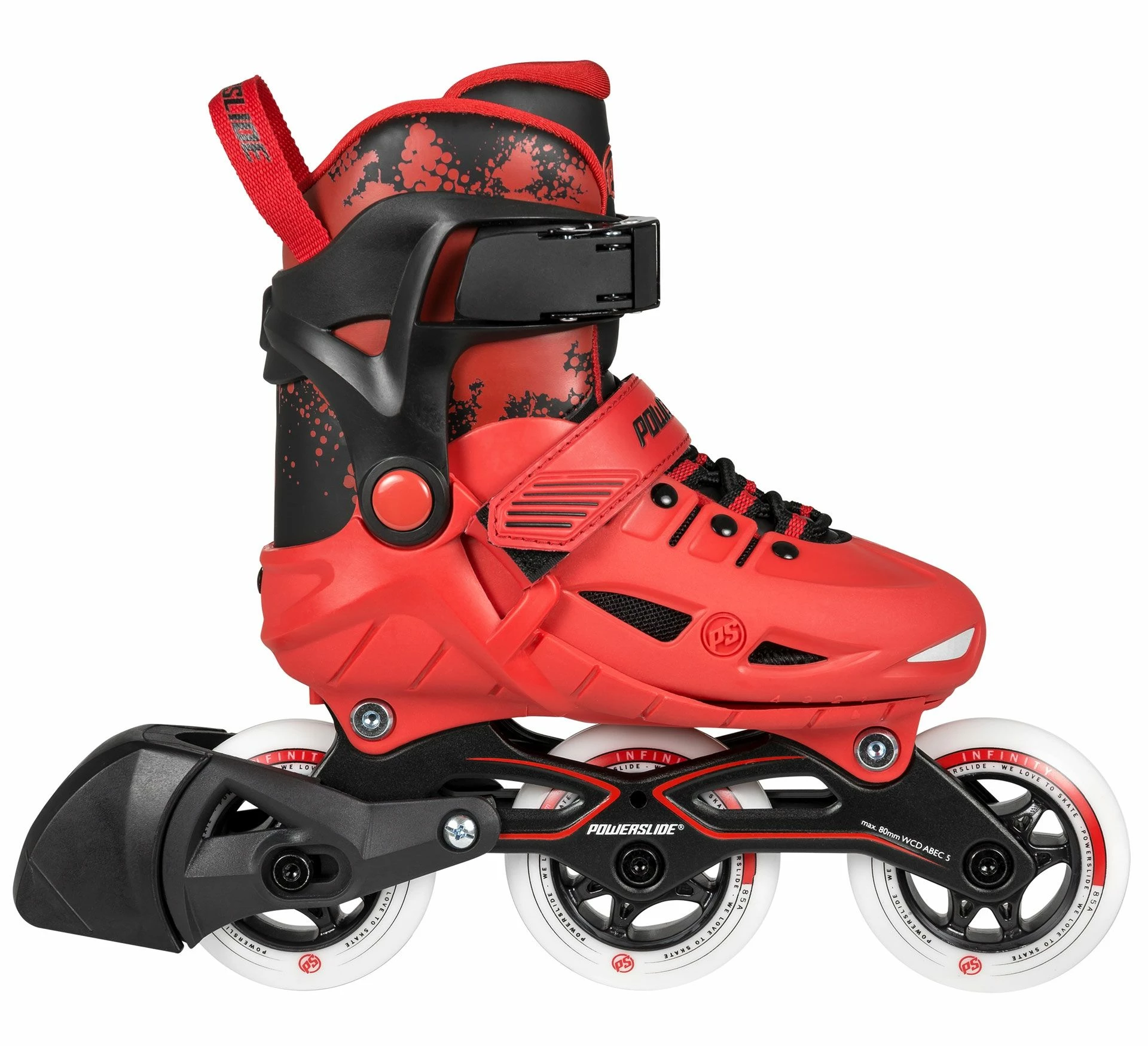 Powerslide Phuzion Skates Kinder Rot - Schwarz 3 Powerslide Phuzion Skates Kinder Rot - Schwarz