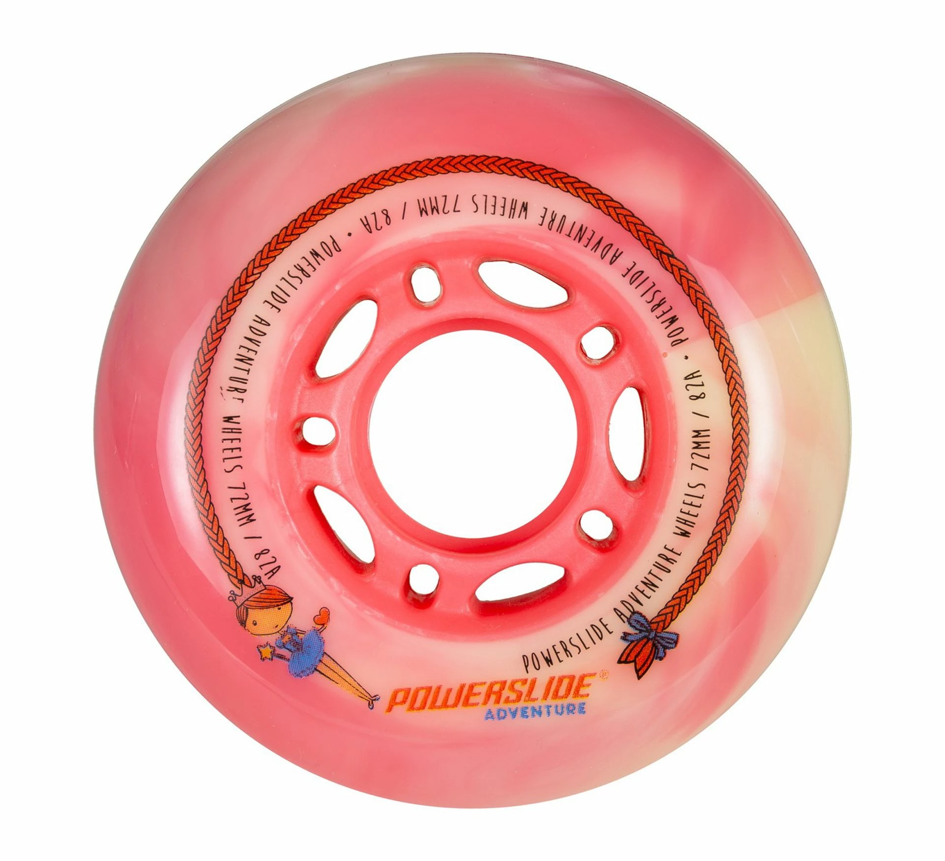 Powerslide Princess Girls 72mm Räder (4-pack) Rosa 3 Powerslide Princess Girls 72mm Räder (4-pack) Rosa