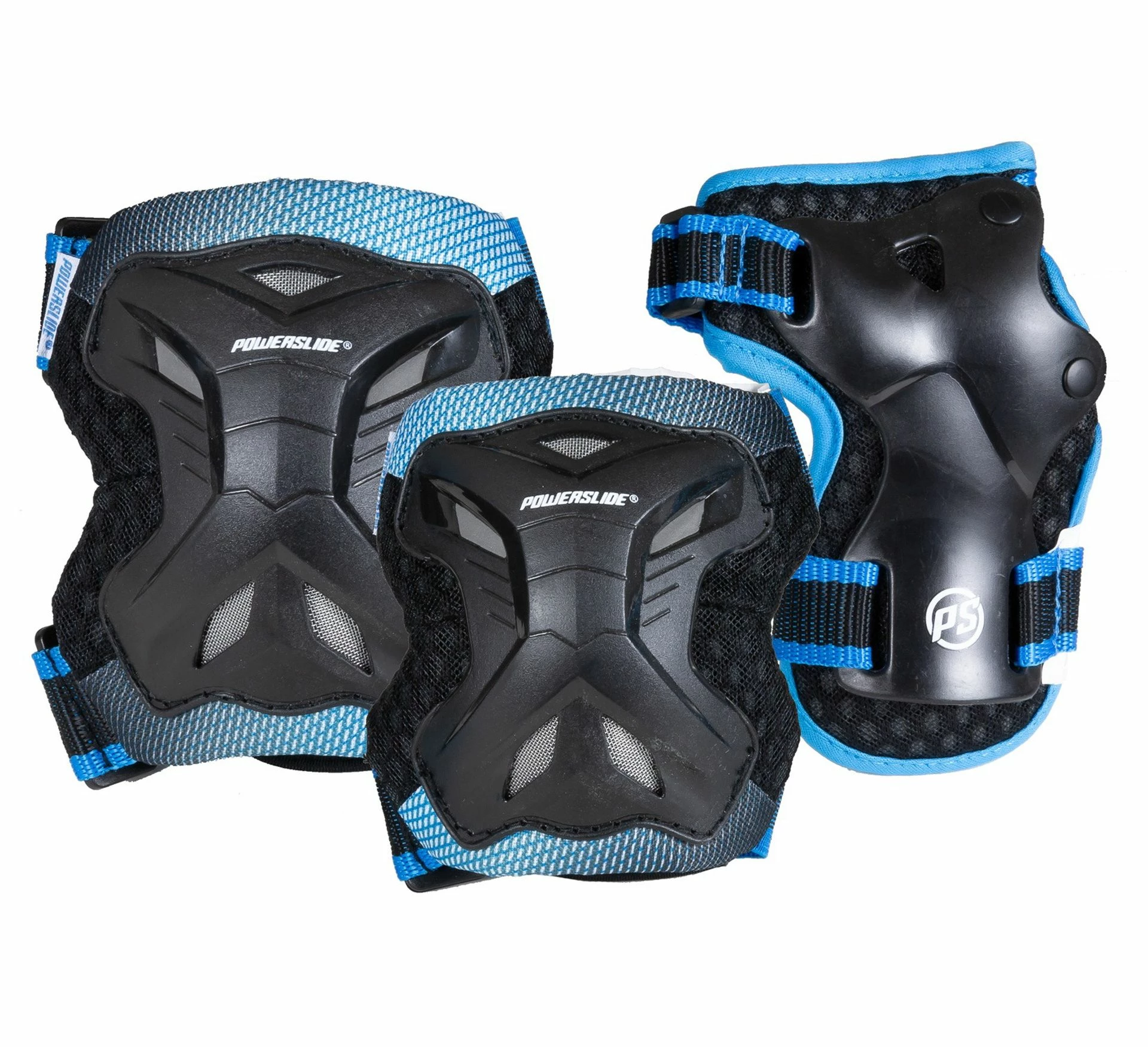 Powerslide Pro Protection Set Kinder Schwarz - Blau 3 Powerslide Pro Protection Set Kinder Schwarz - Blau