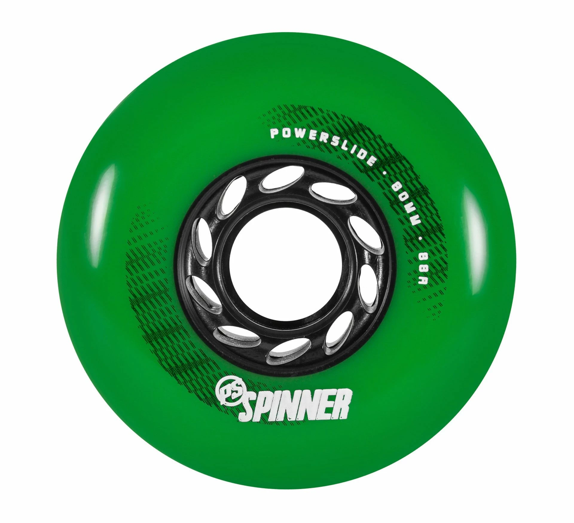 Powerslide Spinner 88mm Räder (4-pack) Grün - Schwarz 3 Powerslide Spinner 88mm Räder (4-pack) Grün - Schwarz