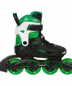 Powerslide Universe Inline Skates Kinder (verstellbar) Schwarz - Grün - Weiß