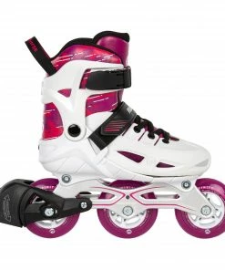 Powerslide Universe Inline Skates Kinder (verstellbar) Weiß - Rosa - Schwarz