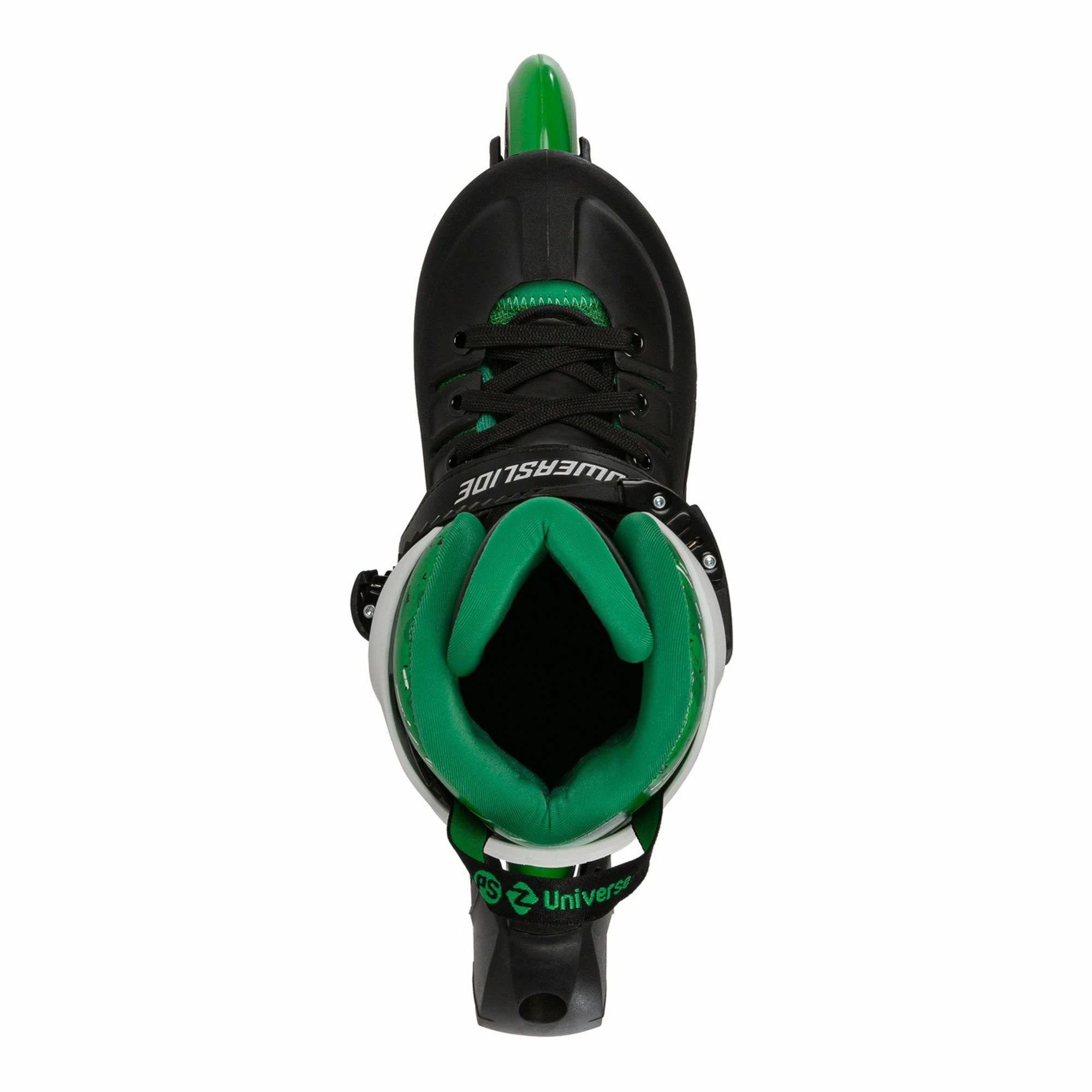 Powerslide Universe Inline Skates Kinder (verstellbar) Schwarz - Grün - Weiß 6 Powerslide Universe Inline Skates Kinder (verstellbar) Schwarz - Grün - Weiß – Bild 4