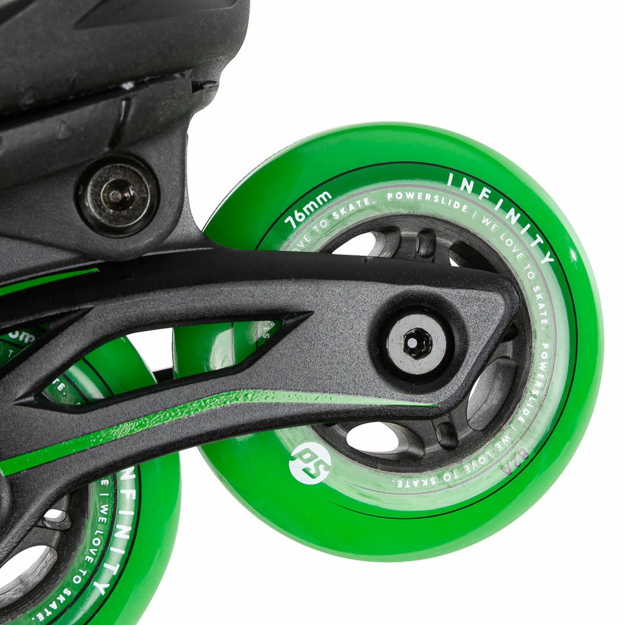 Powerslide Universe Inline Skates Kinder (verstellbar) Schwarz - Grün - Weiß 7 Powerslide Universe Inline Skates Kinder (verstellbar) Schwarz - Grün - Weiß – Bild 5