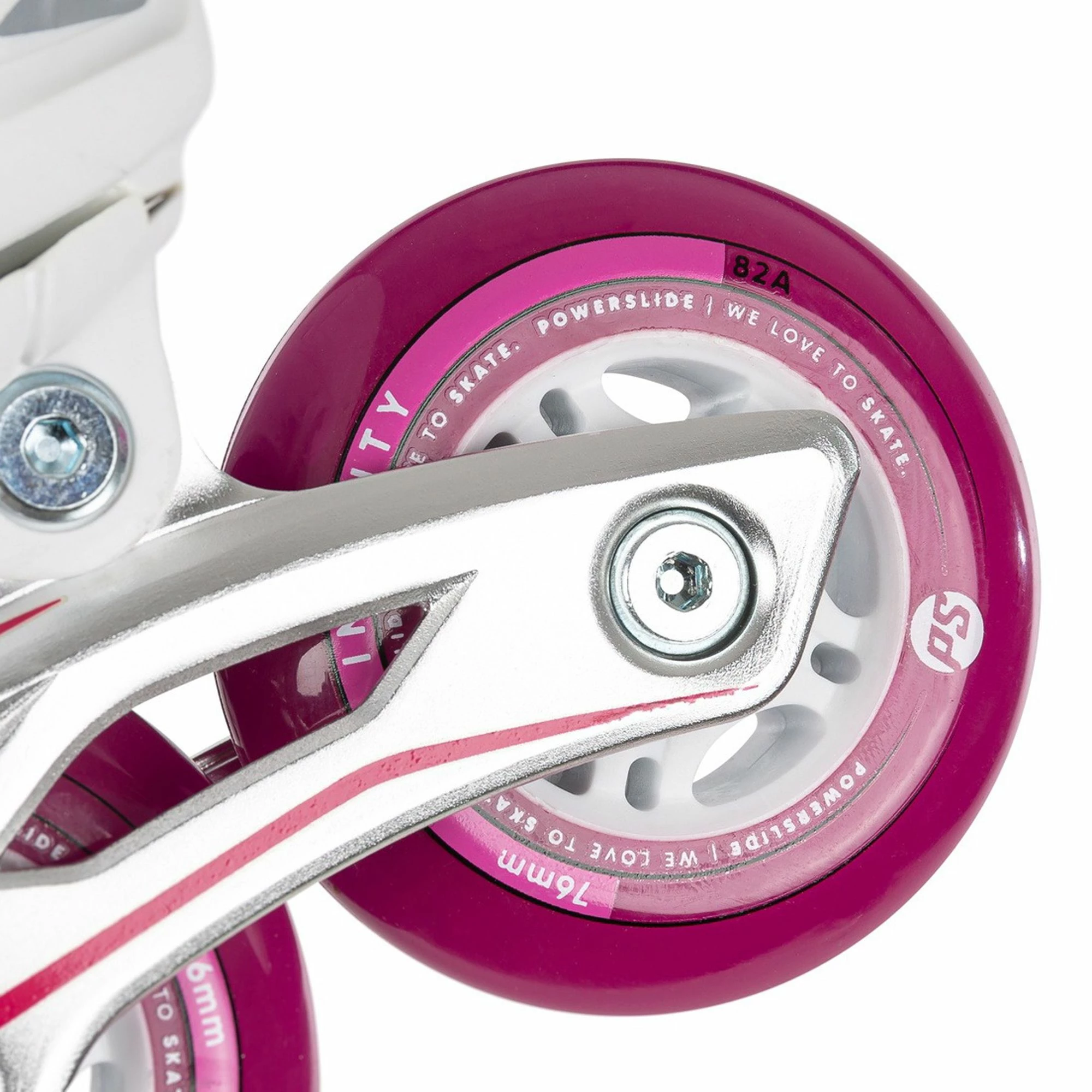 Powerslide Universe Inline Skates Kinder (verstellbar) Weiß - Rosa - Schwarz 8 Powerslide Universe Inline Skates Kinder (verstellbar) Weiß - Rosa - Schwarz – Bild 6