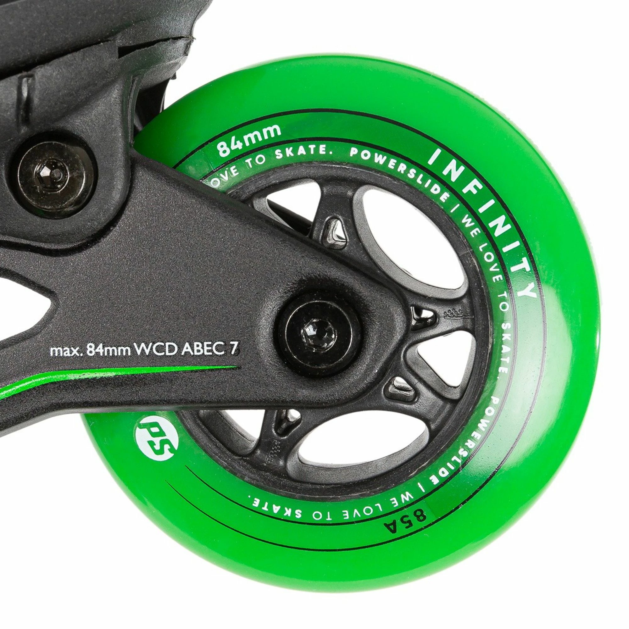 Powerslide Universe Inline Skates Kinder (verstellbar) Schwarz - Grün - Weiß 8 Powerslide Universe Inline Skates Kinder (verstellbar) Schwarz - Grün - Weiß – Bild 6