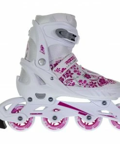 Roces Compy 8.0 Girl (verstellbar) Weiß - Rosa