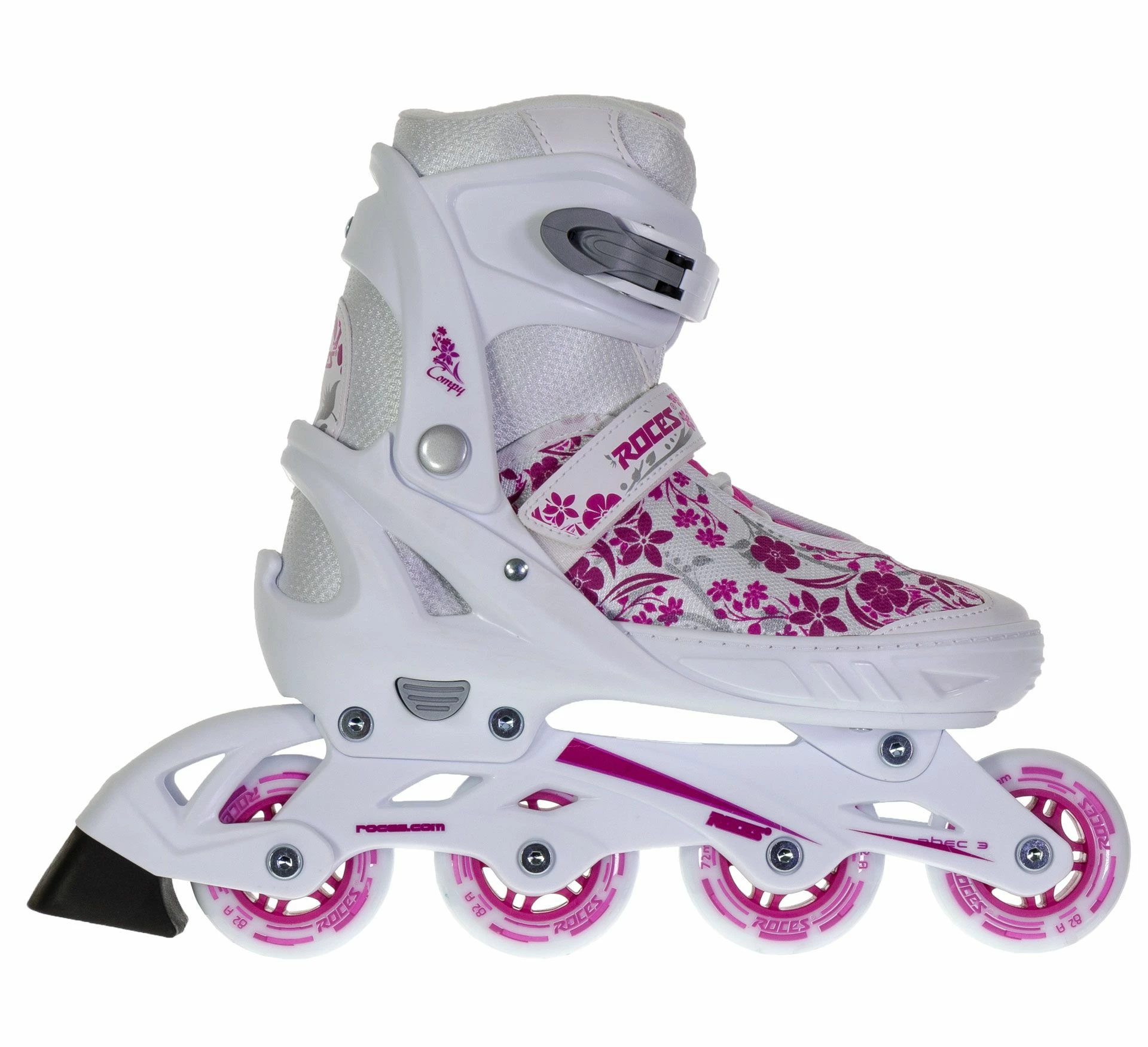 Roces Compy 8.0 Girl (verstellbar) Weiß - Rosa 3 Roces Compy 8.0 Girl (verstellbar) Weiß - Rosa