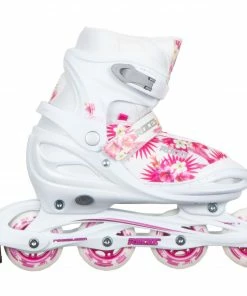 Roces Compy 9.0 Inline Skates Für Kinder (verstellbar) Weiß - Rosa