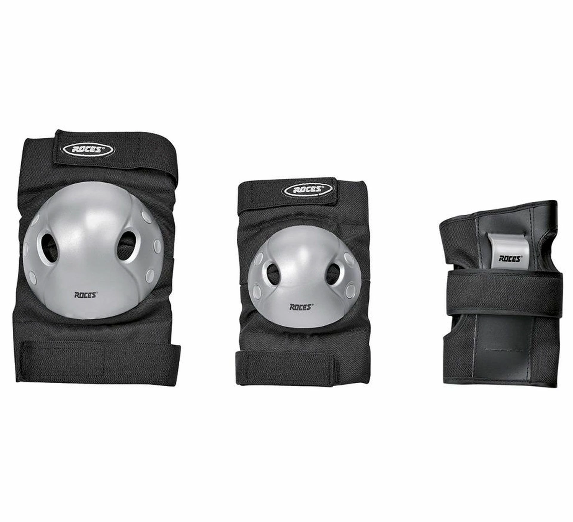 Roces Extra Schutz-Ausstattung Kinder Schwarz - Silber 3 Roces Extra Schutz-Ausstattung Kinder Schwarz - Silber