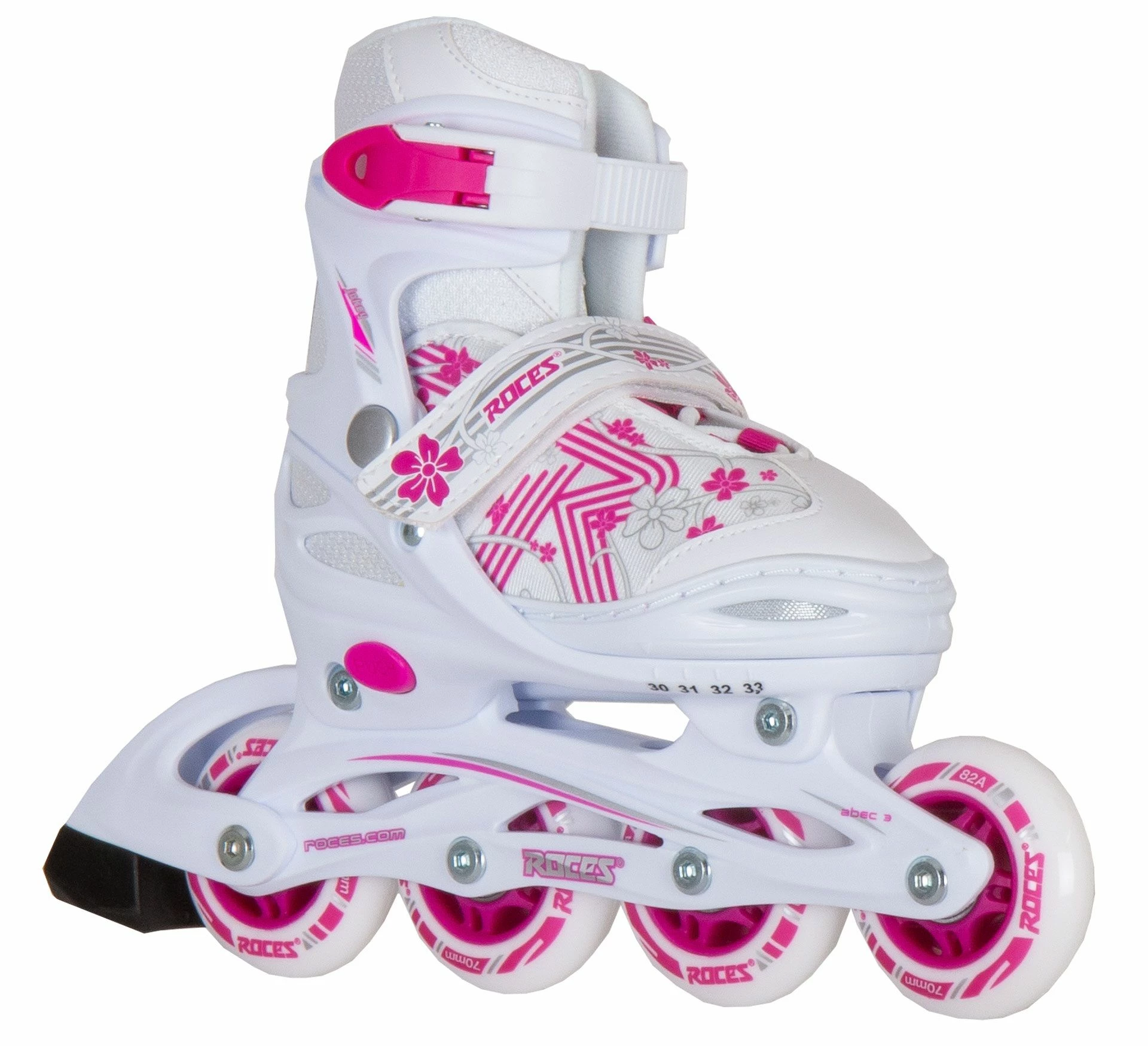 Roces Jokey 3.0 Girl Skates Kids (verstellbar) Weiß - Rosa - Silber 4 Roces Jokey 3.0 Girl Skates Kids (verstellbar) Weiß - Rosa - Silber – Bild 2