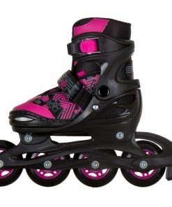 Roces Jokey 3.0 Girl Skates Kids (verstellbar) Schwarz - Rosa - Grau -Adidas-Shop Roces Jokey 3 0 Girl Skates Kids verstelbaar 3 4