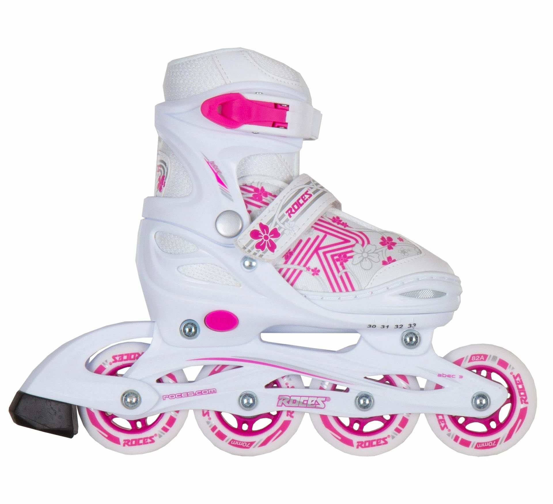 Roces Jokey 3.0 Girl Skates Kids (verstellbar) Weiß - Rosa - Silber 3 Roces Jokey 3.0 Girl Skates Kids (verstellbar) Weiß - Rosa - Silber