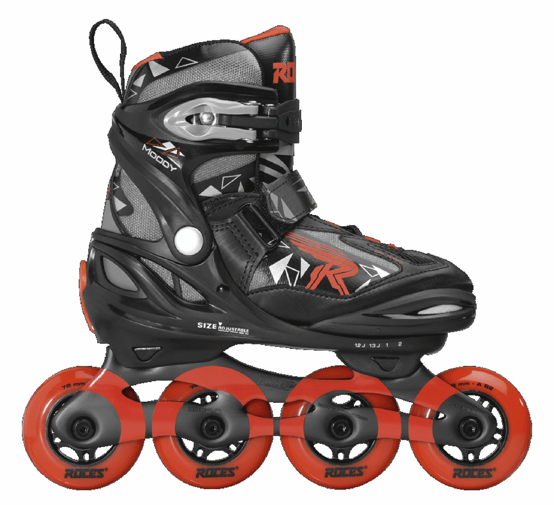 Roces Moody 4.0 Inline Skates Für Kinder (verstellbar) Schwarz - Rot - Grau 3 Roces Moody 4.0 Inline Skates Für Kinder (verstellbar) Schwarz - Rot - Grau