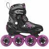 Roces Moody Inline Skates Für Kinder (verstellbar) Schwarz - Grau - Violett