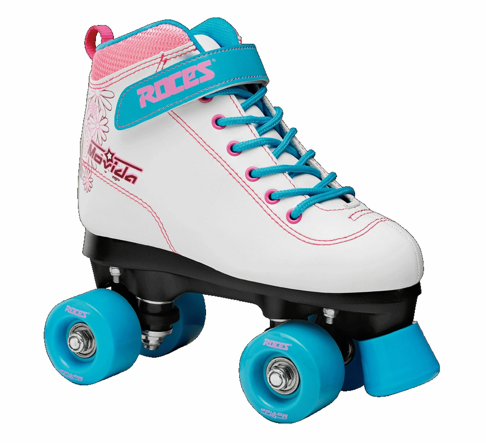Roces Movida Art Rollerskates Weiß - Rosa - Blau 3 Roces Movida Art Rollerskates Weiß - Rosa - Blau