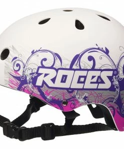 Roces Tattoo Aggressive Helmet Weiß - Violett - Rosa