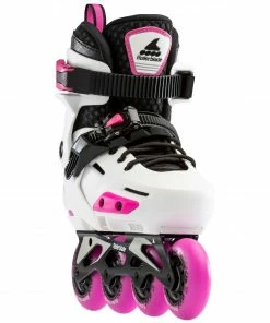 Rollerblade Apex Skate Kinder (verstellbar) Weiß - Schwarz - Rosa -Adidas-Shop Rollerblade Apex Skate Junior verstelbaar 3 4