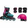 Rollerblade Cube G Set Kinder Schwarz - Rosa - Grün