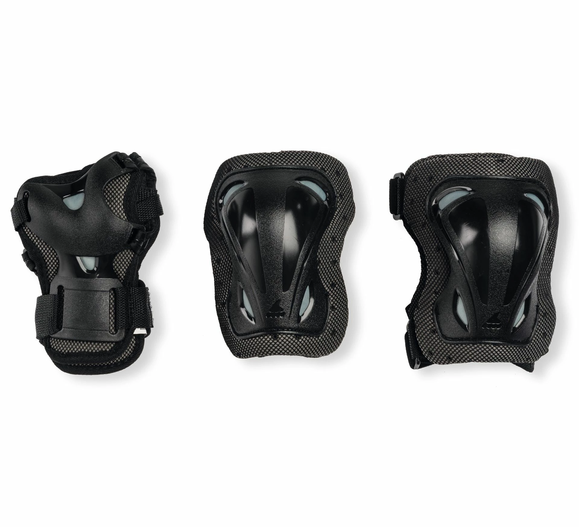 Rollerblade Gear 3 Schutzset Kinder Schwarz - Grau 3 Rollerblade Gear 3 Schutzset Kinder Schwarz - Grau