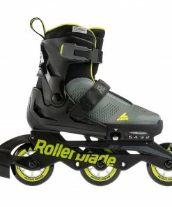 Rollerblade Microblade Free 3WD Skate Kinder (verstellbar) Schwarz - Grau - Gelb