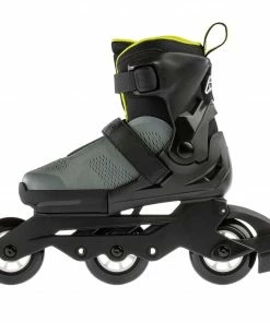 Rollerblade Microblade Free 3WD Skate Kinder (verstellbar) Schwarz - Grau - Gelb -Adidas-Shop Rollerblade Microblade Free 3WD Skate Junior verstelbaar 3 5