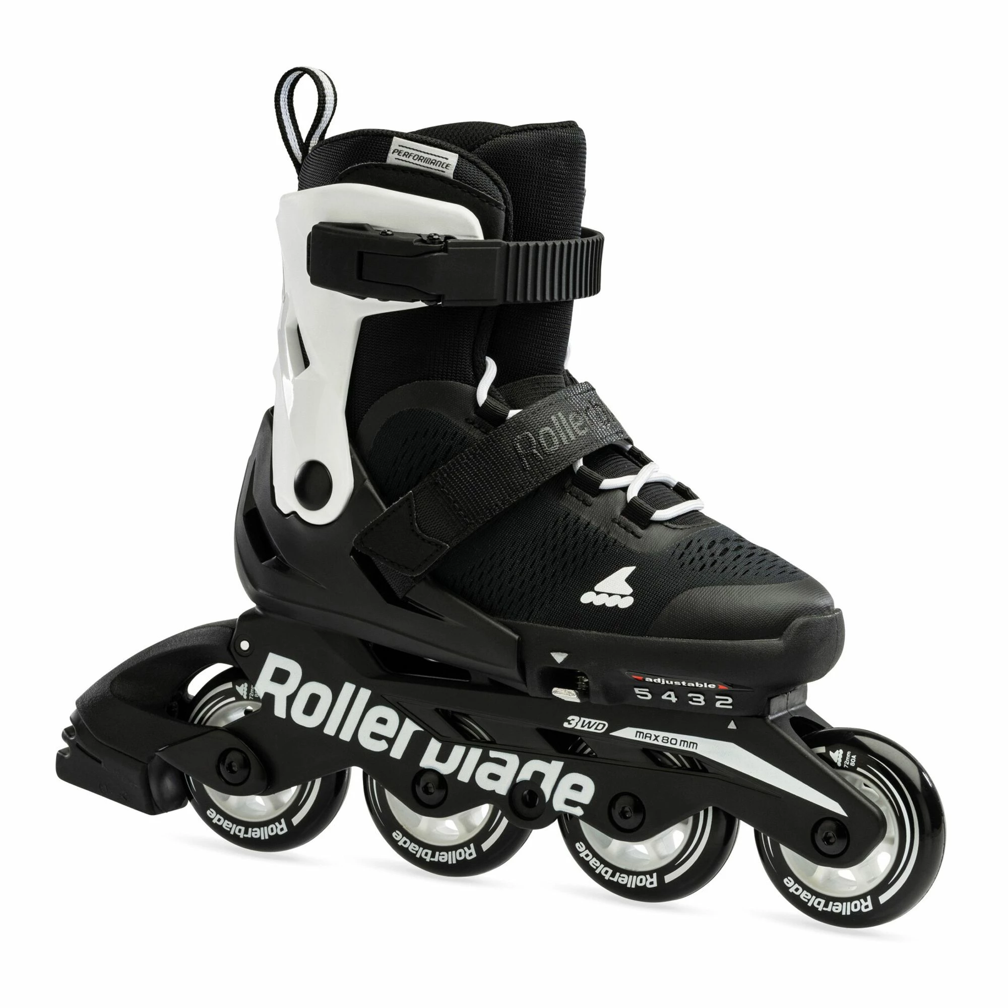 Rollerblade Microblade Skates Kinder Schwarz - Weiß 3 Rollerblade Microblade Skates Kinder Schwarz - Weiß