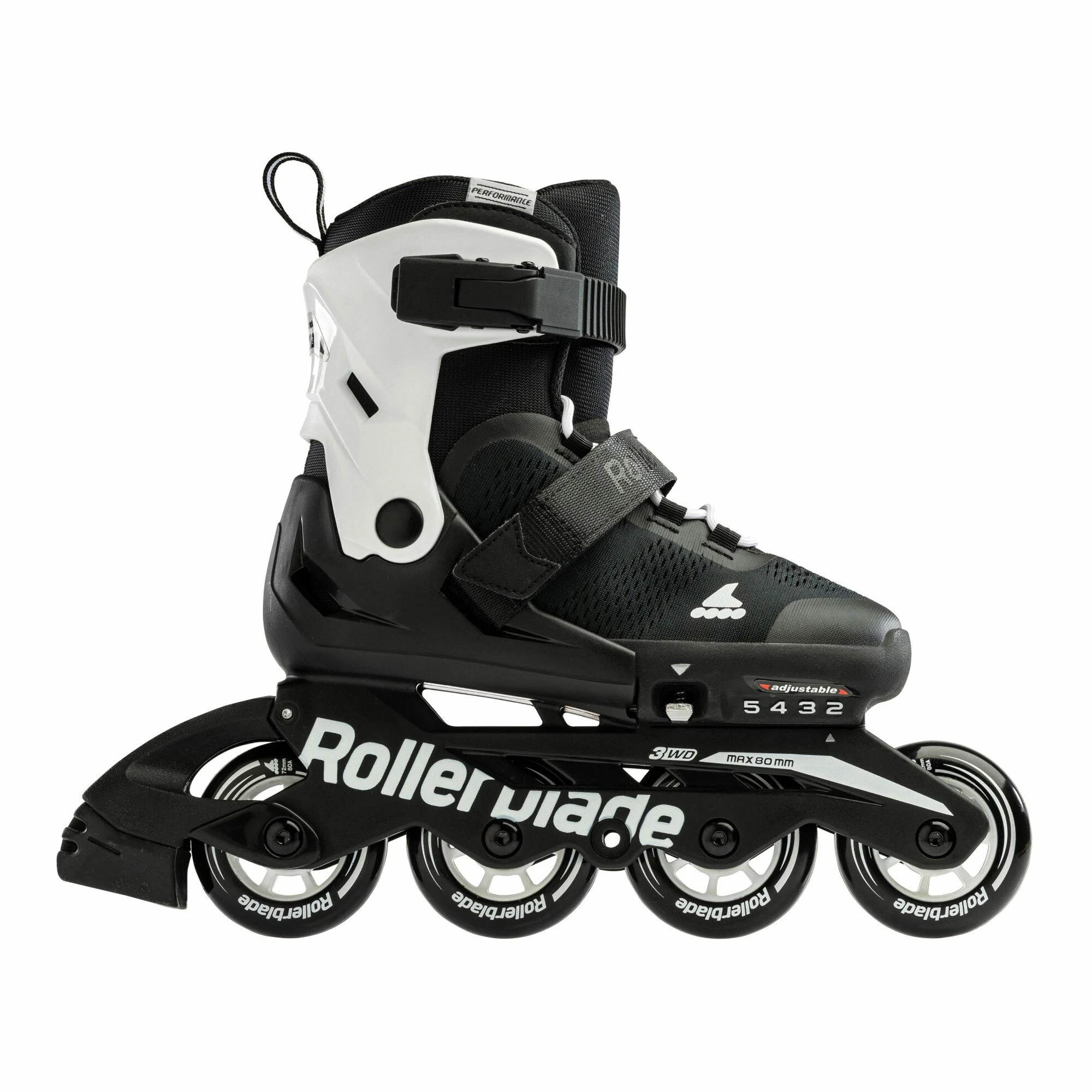 Rollerblade Microblade Skates Kinder Schwarz - Weiß 5 Rollerblade Microblade Skates Kinder Schwarz - Weiß – Bild 3