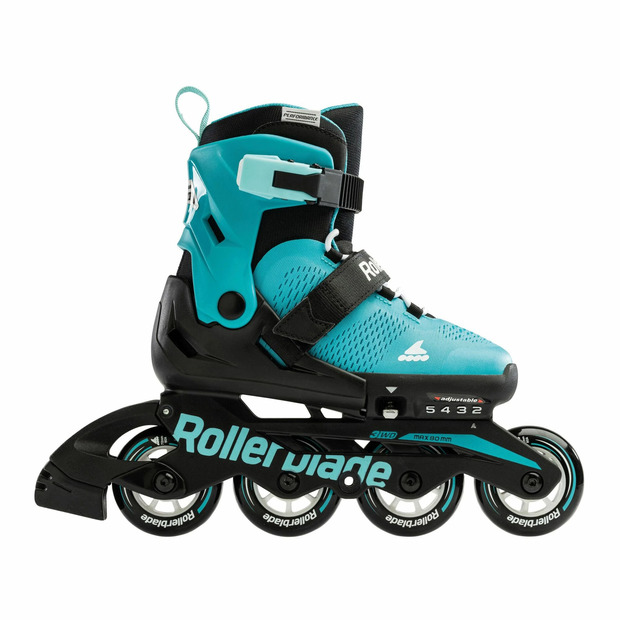 Rollerblade Microblade Skates Kinder Schwarz - Blau - Weiß 5 Rollerblade Microblade Skates Kinder Schwarz - Blau - Weiß – Bild 3