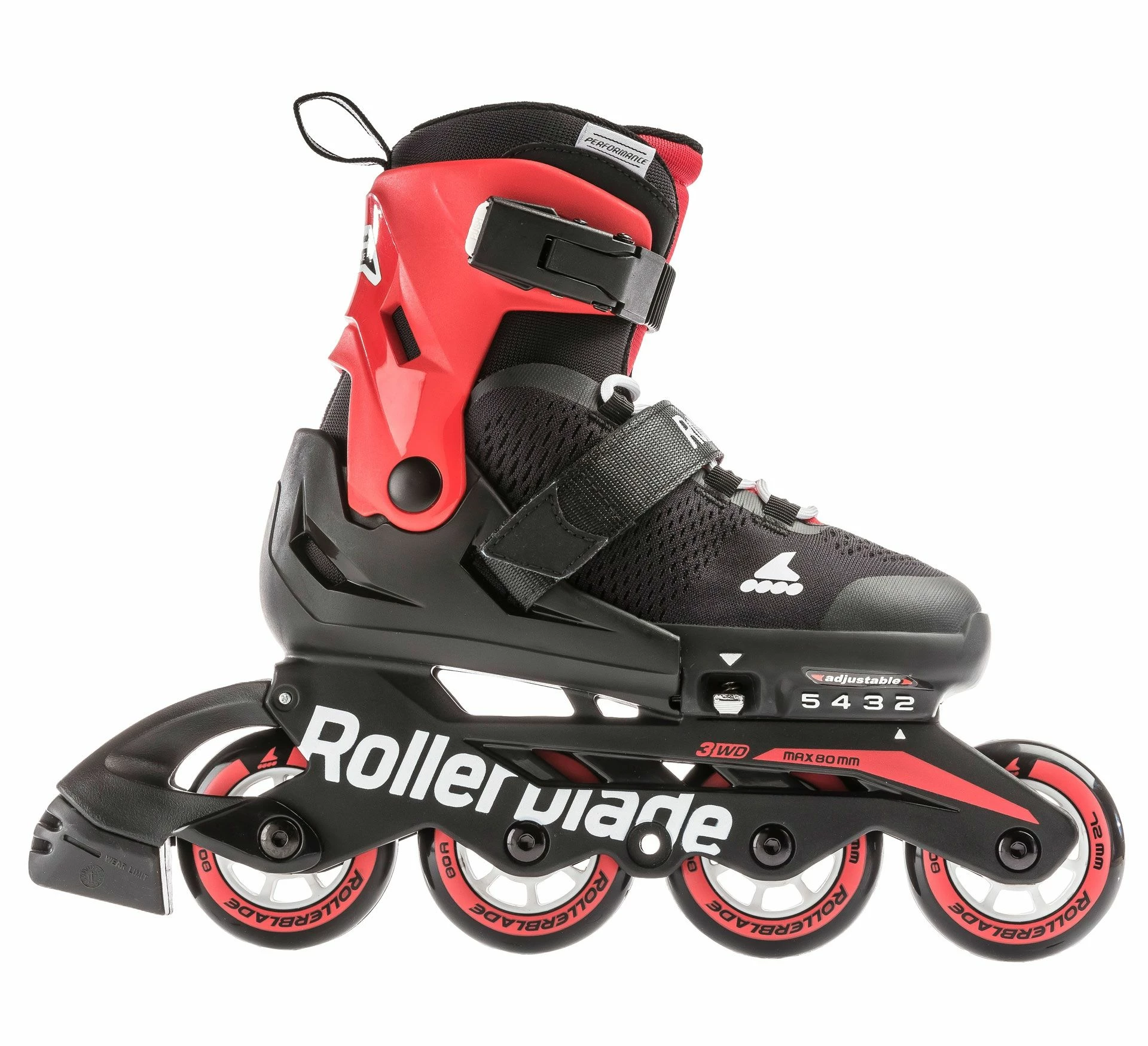 Rollerblade Microblade Schwarz - Rot 3 Rollerblade Microblade Schwarz - Rot