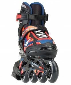 Rollerblade Thunder Skates Junior (verstelbar) Schwarz - Orange - Blau -Adidas-Shop Rollerblade Thunder Skates Junior verstelbaar 3 2