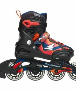 Rollerblade Thunder Skates Junior (verstelbar) Schwarz - Orange - Blau