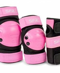 SFR Essentials Triple Pad Set Junior Rosa - Schwarz
