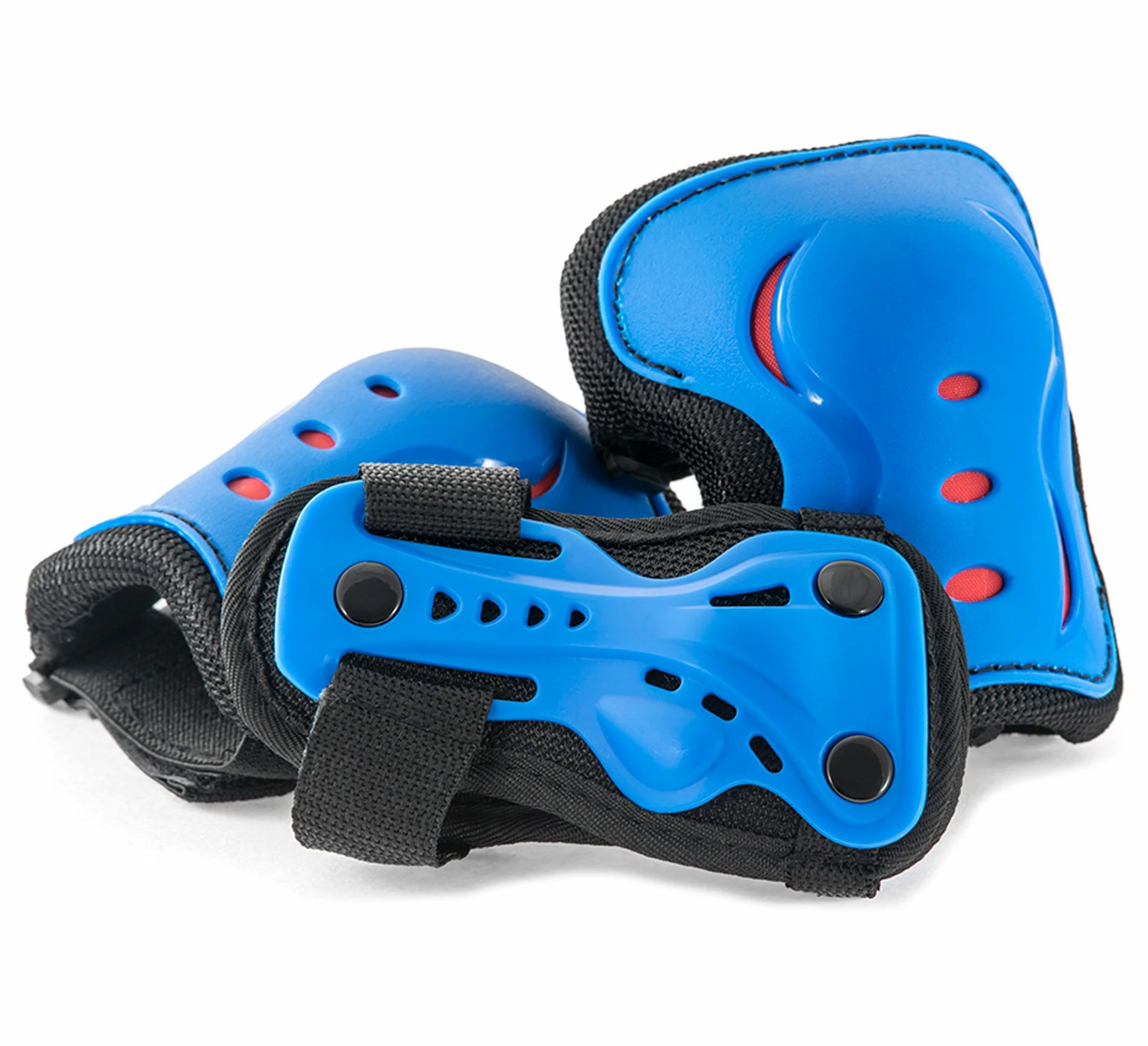 SFR Essentials Triple Pad Set Junior Dunkelblau - Schwarz 3 SFR Essentials Triple Pad Set Junior Dunkelblau - Schwarz