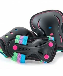 SFR Essentials Triple Pad Set Junior Schwarz - Rosa - Blau