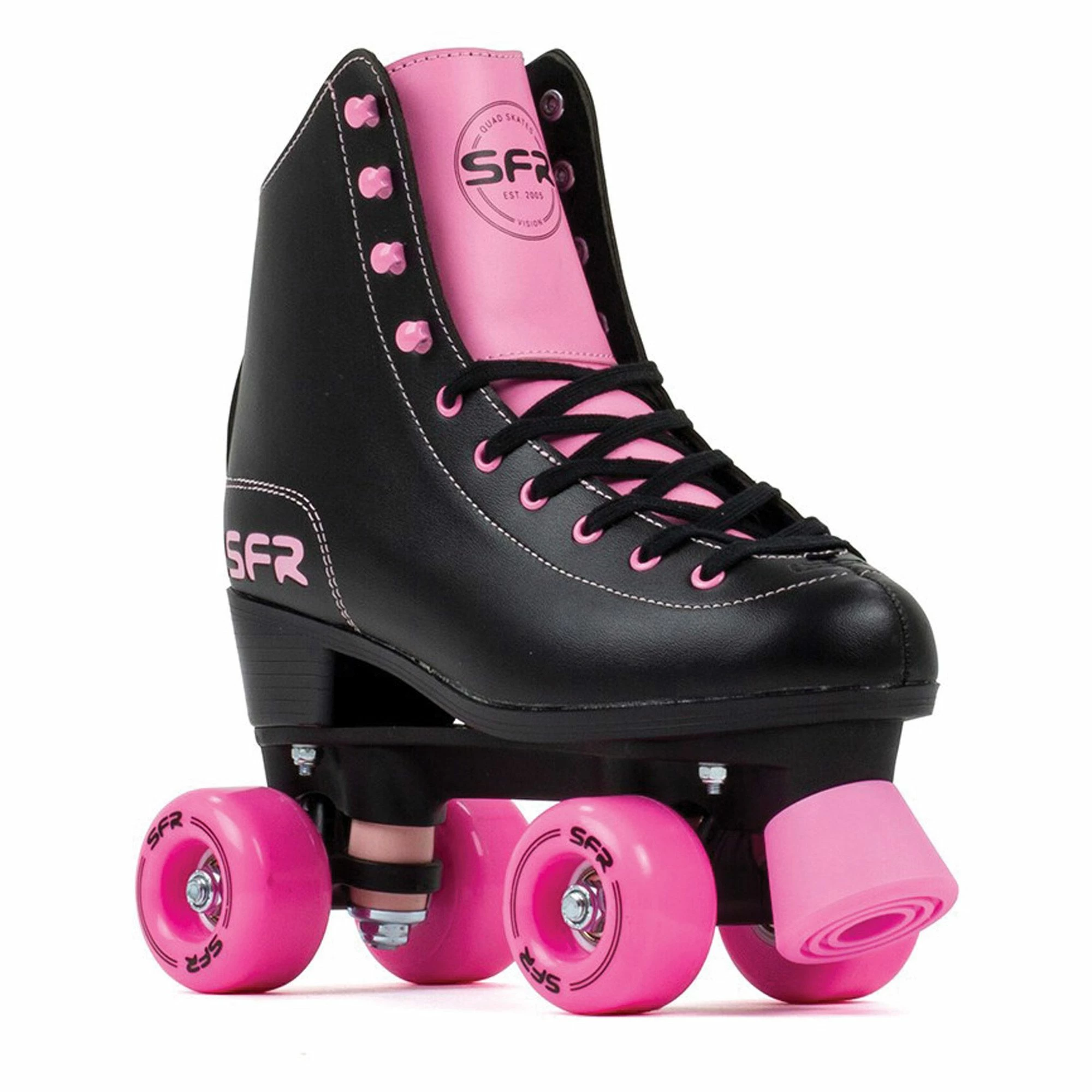 SFR Figure Quad Rollerskates Kinder Schwarz - Rosa 4 SFR Figure Quad Rollerskates Kinder Schwarz - Rosa – Bild 2